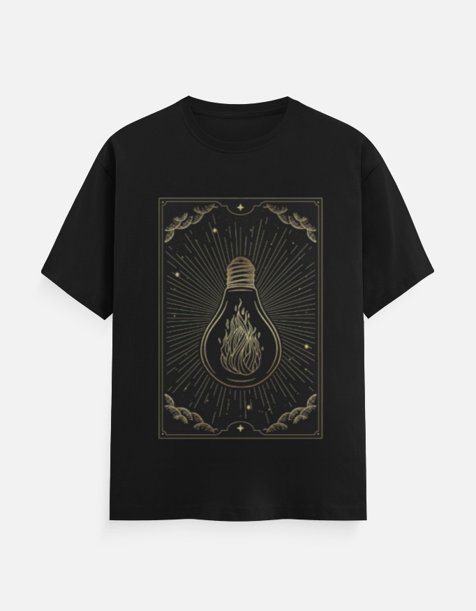 The Illuminator // Tarot Frame Light Bulb Graphic Tee