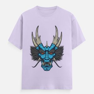 Japanese Oni Demon Mask Graphic Unisex Classic Crew T-Shirt