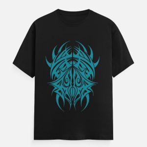 Teal Tribal Graphic Unisex Crewneck T-Shirt