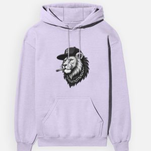 Urban Swag Lion Graphic Unisex Pullover Hoodie