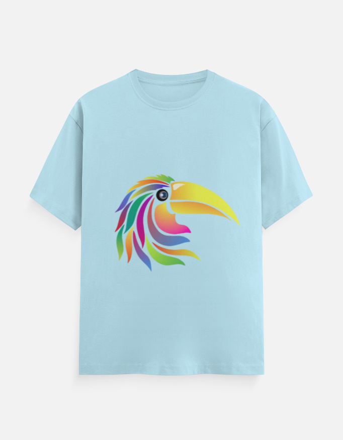 Colorful Toucan Bird Graphic T-Shirt