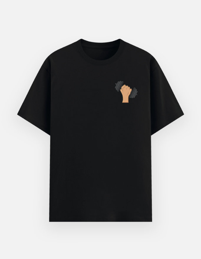 Iron Fist Dumbbell Gym Graphic T-Shirt