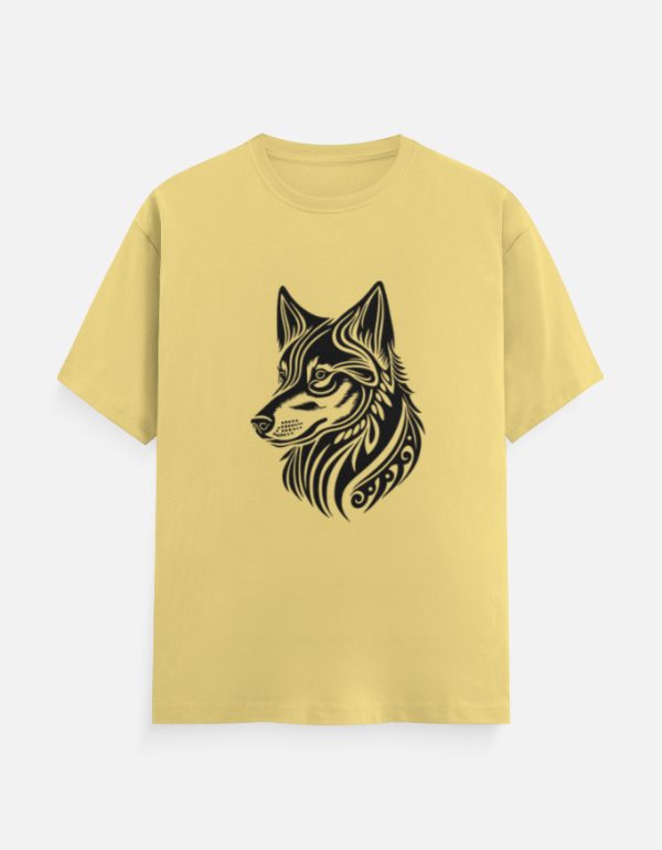 Alpha Spirit // Tribal Wolf Line Art Graphic Tee