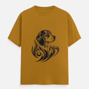Golden Retriever / Hound Line Art Graphic T-Shirt