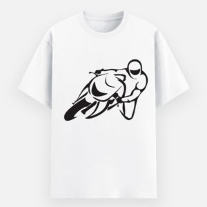 Moto GP Racing Biker Graphic Printed Unisex Cotton T-Shirt