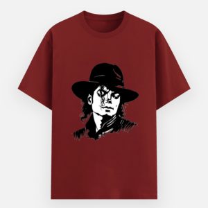 King of Pop Retro Art Printed Unisex PC Cotton Round Neck T-Shirt