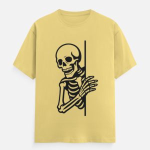 Peeking Skeleton Graphic T-Shirt