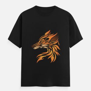Kitsune Ember // Fiery Fox Profile Graphic Tee