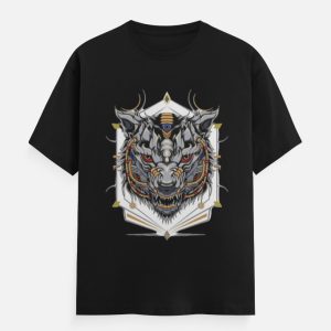 Cyber Beast // Futuristic Mecha Tiger Graphic Tee