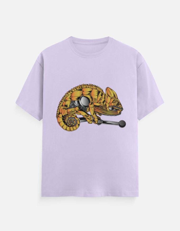 Mecha Chameleon // Steampunk Reptile Graphic Tee
