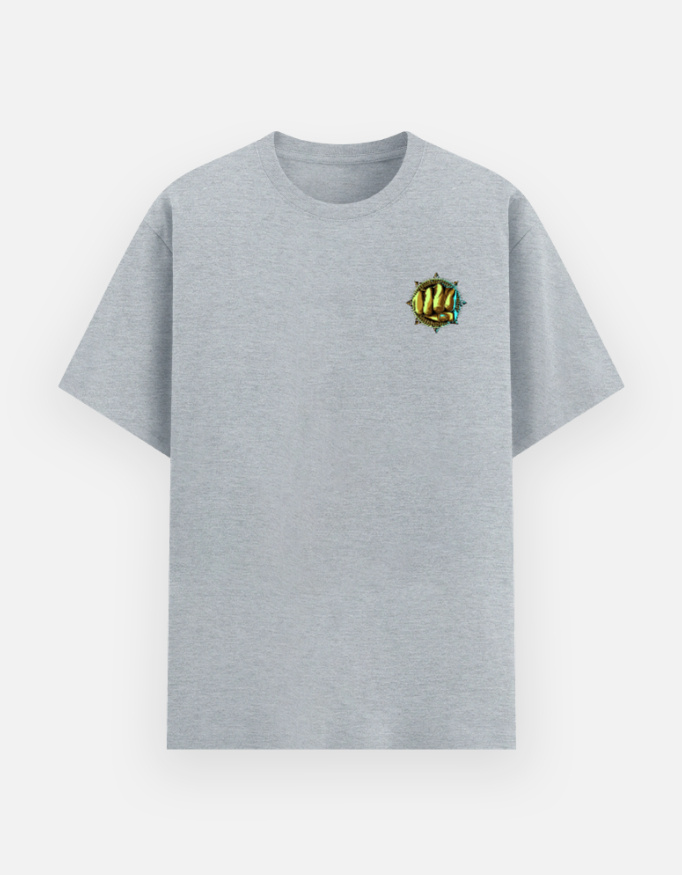 Minimalist Golden Fist Graphic Tee – Streetwear T-Shirt