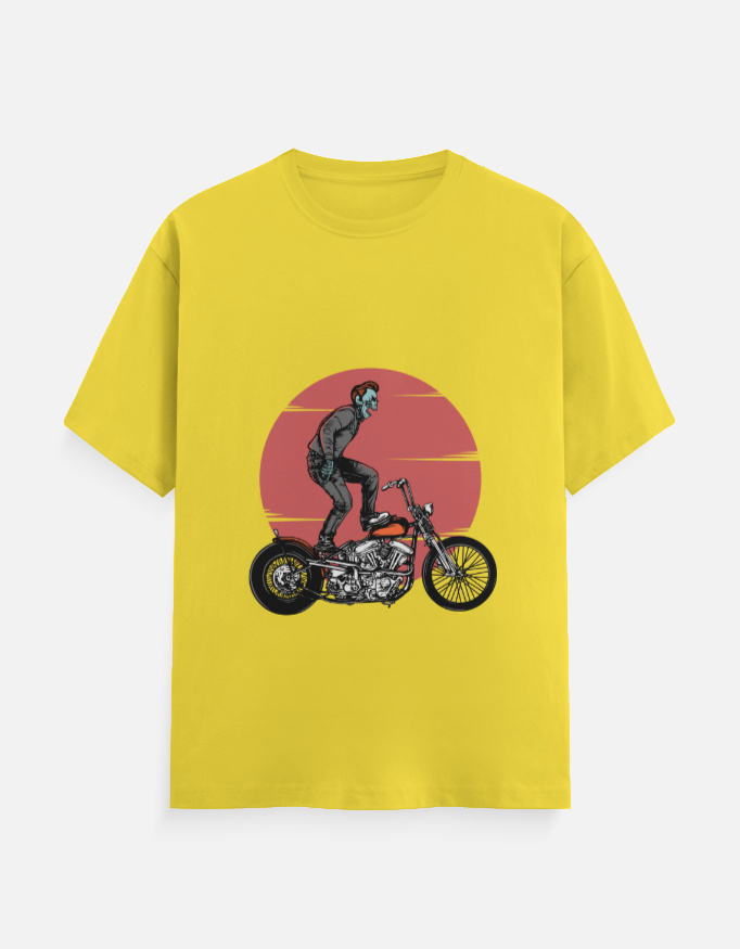 Daredevil Rider // Retro Chopper Sunset Graphic Tee