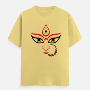 Durga Puja Graphic T-Shirt | Bengali "Maa" Calligraphy Divine Art Tee